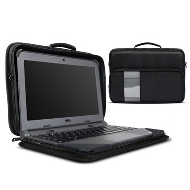 iBenzer Bumptect Stay in 11インチ 耐衝撃保護 常時オンノートパソコン スリーブケース 11.6 MacBook、Chromebook、Ultrabook、ブラック LS-BPS-0111BK iBenzer Bumptect Stay-In 11-12\u201d Slim Case w⁄ Pocket\u200e