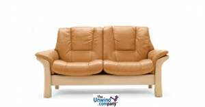 Clearance Buckingham LowBack Stressless Loveseat Unwind Furniture Co.