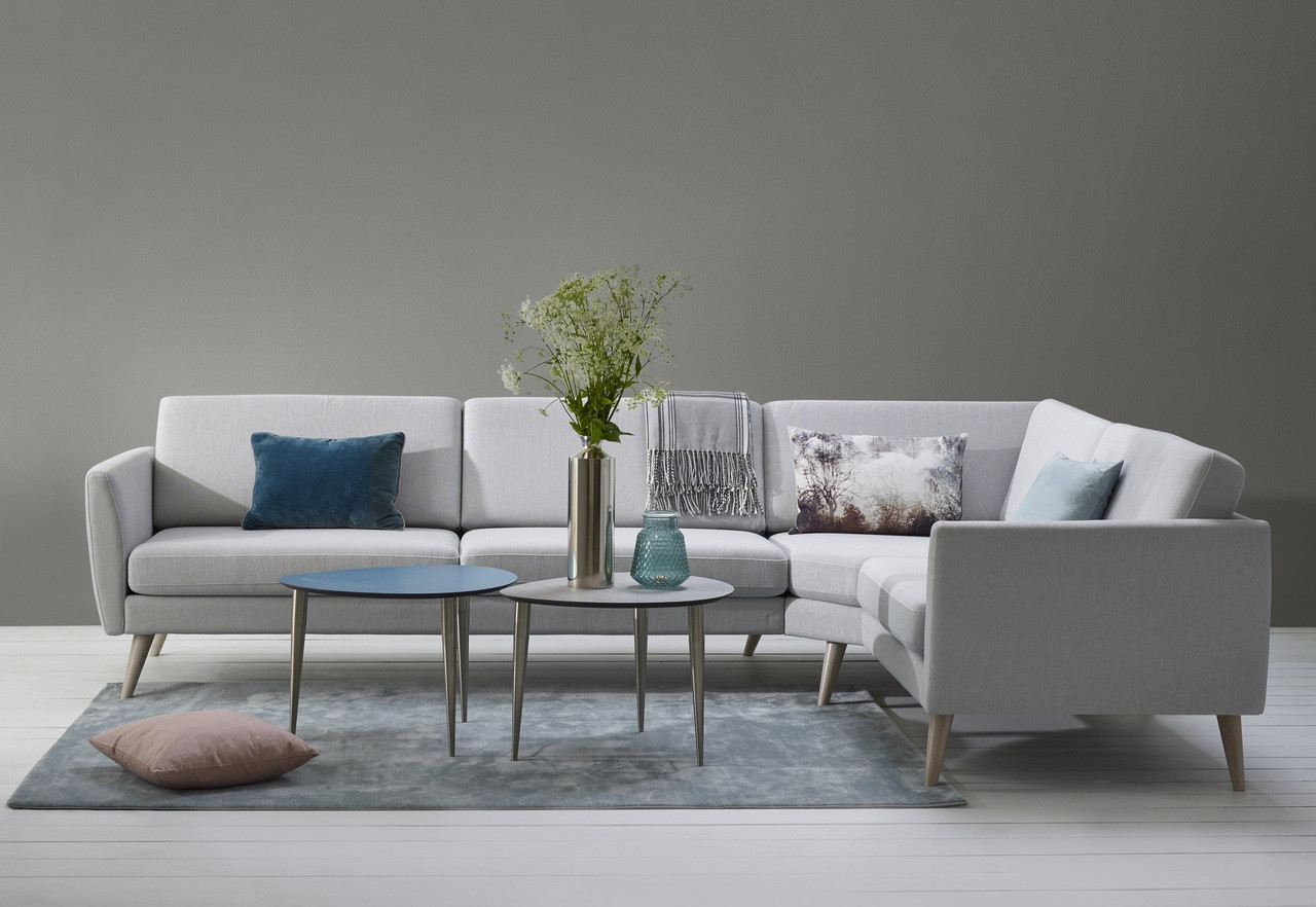 Fjords Nordic Sofa Sectional with Chaise by Hjellegjerde