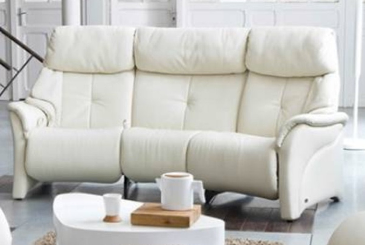 Himolla Chester Curved Manual Recline Sofa with Action