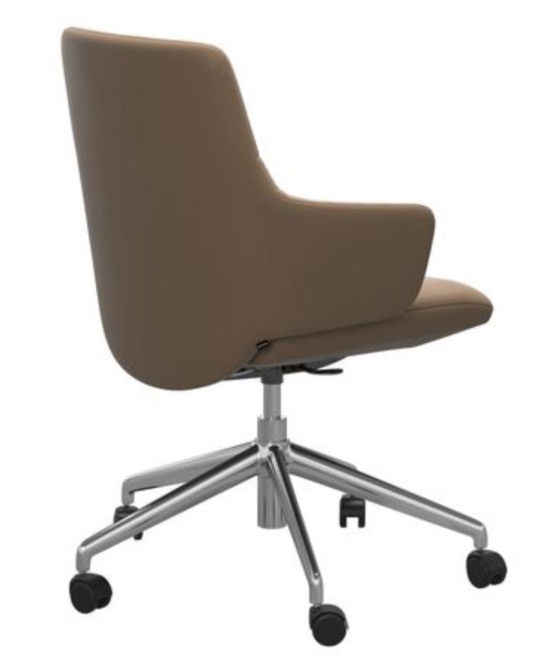 Stressless Mint Lowback Large Home Office Chair with Arms Work at