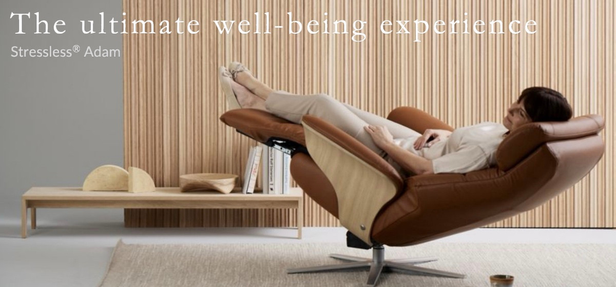 Stressless Adam- Zero Gravity Recliner - Unwind Furniture Co.