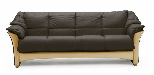 Ekornes Oslo 3 Seat Sofa Wood Trim