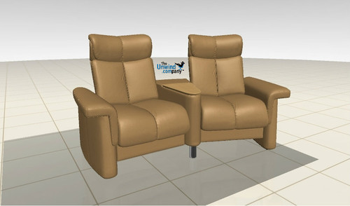 Legend Theater Seating shown here using the Ekornes Configurator - Latte Batick Legend Theater Seating shown here using the Ekornes Configurator - Latte Batick