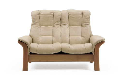 Sand Paloma Leather - Stressless Windsor Loveseat Sand Paloma Leather - Stressless Windsor Loveseat