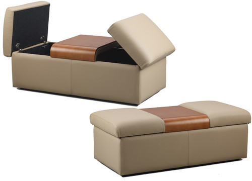 The Fjords Amsterdam Table- Shown with Matching Optional Ottoman The Fjords Amsterdam Table- Shown with Matching Optional Ottoman