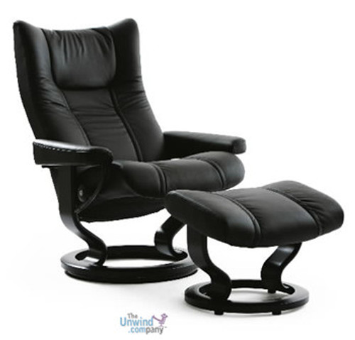 The Stressless Wing is available in a variety of leather options.  The Stressless Wing is available in a variety of leather options.