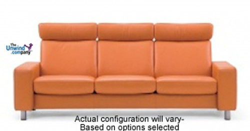 Ekornes Stressless Pause High-Back - 3 Seat Sofa ships worry-free. Ekornes Stressless Pause High-Back - 3 Seat Sofa ships worry-free.