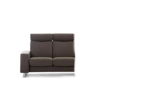 Stressless Pause- High Back Ekornes Sofa- 2 Seat Left Arm Facing