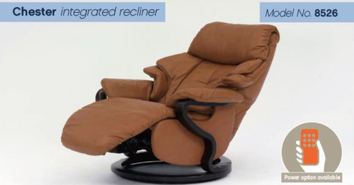 Himolla Chester Powered Recliner with Integrated Footstool Himolla Chester Powered Recliner with Integrated Footstool