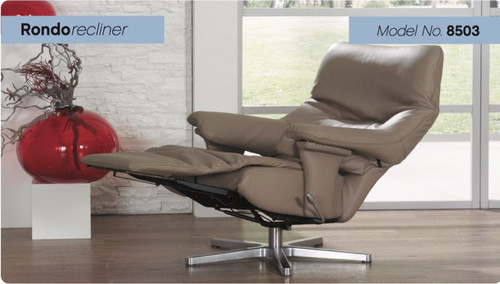 Rondo Integrated Recliner with Footstool by Himolla Rondo Integrated Recliner with Footstool by Himolla