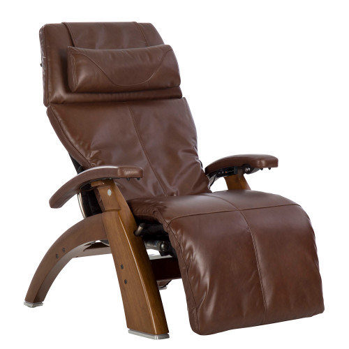 The PC-610 Perfect Chair in Oak Premium Leather with a Walnut stained base.  The PC-610 Perfect Chair in Oak Premium Leather with a Walnut stained base.