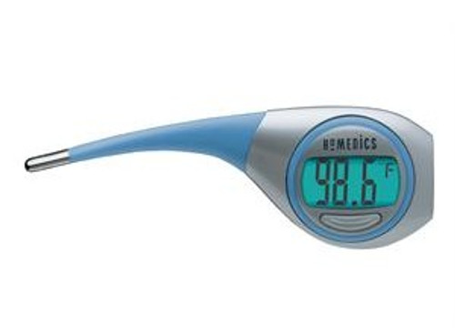 Homedics 10-Second Flexible Tip Digital Thermometer with Illuminated Display Homedics 10-Second Flexible Tip Digital Thermometer with Illuminated Display