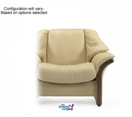 Ekornes Stressless Granada Low-Back Sofa- 1 Seat, Right Arm Facing