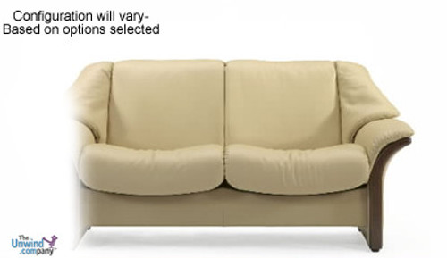 Ekornes Stressless Granada Low-Back Sofa- 2 Seat, Right Arm Facing