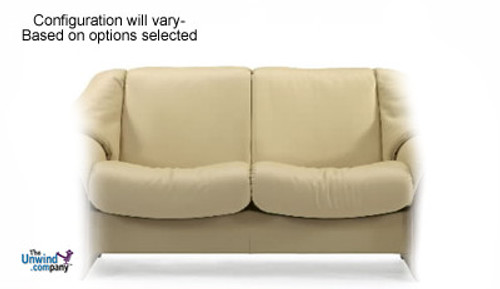 Ekornes Stressless Granada Low-Back Sofa- 2 Seat, No Arms