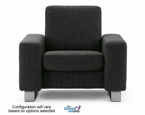 Ekornes Stressless Space Medium Low-Back Sofa - 1 Seat - No Arms