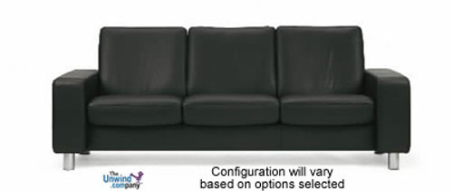 Ekornes Stressless Space Medium Low-Back - 3 Seat Sofa - Paloma Special