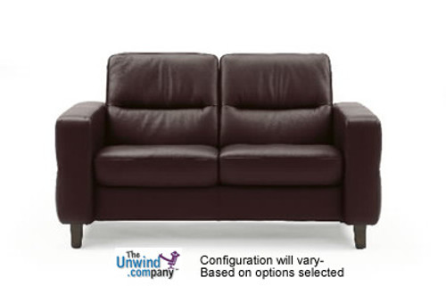 Ekornes Stressless Wave Low-Back Loveseat - Batick Special Ekornes Stressless Wave Low-Back Loveseat - Batick Special