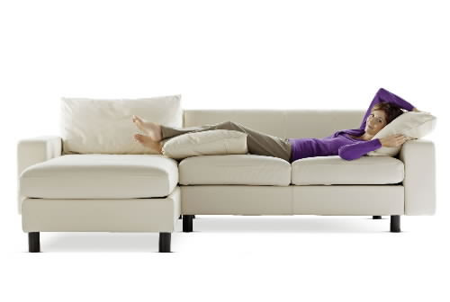 Stressless E200- 2 Seat plus Long Seat Sofa, Back Cushion Set