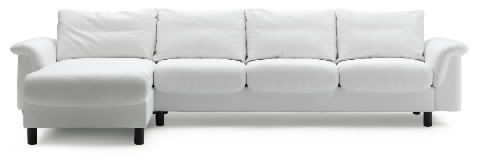 Stressless E300 3 Seat plus Long Seat Sofa shown with cushion set. Stressless E300 3 Seat plus Long Seat Sofa shown with cushion set.