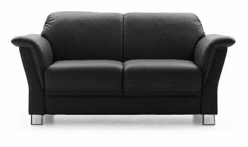 Ekornes Stressless E40 2 Seat with Left Arm (shown with both arms) in Black Paloma Ekornes Stressless E40 2 Seat with Left Arm (shown with both arms) in Black Paloma