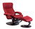 Fjords Trandal C Base Recliner in Cherry SL223 Soft Line Leather.