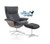 Fjords Norwegian Spirit Recliner with Footstool- X Base Option shown.