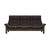 The Buckingham 3-Seat high-back sofa in Chocolate Paloma with Walnut stained wood. The Buckingham 3-Seat high-back sofa in Chocolate Paloma with Walnut stained wood.