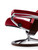 The wide portion of the wood base ensures you can still attach your laptop table to this model. The wide portion of the wood base ensures you can still attach your laptop table to this model.