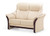Fjords 510 Alfa Loveseat Sofa shown with FSH 2 Seats and Wood Trim.