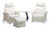 A Pair of Fjords Ona 1 Seater Sofa Chairs shown with optional accessories. A Pair of Fjords Ona 1 Seater Sofa Chairs shown with optional accessories.