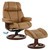 Fjords General Recliner and Footstool- Hassel Soft Line Leather with Walnut Wood. Fjords General Recliner and Footstool- Hassel Soft Line Leather with Walnut Wood.