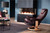 Stressless Bliss Recliner in Amarone Noblesse. Classic Leg-Comfort Series Base in the closed position. Stressless Bliss Recliner in Amarone Noblesse. Classic Leg-Comfort Series Base in the closed position.