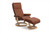 The Aura Stressless Recliner and ottoman in Copper Paloma would make a wonderful addition to any living space. 