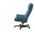 The side view of  the Stressless Aura Office recliner in Crystal Blue Paloma.  The side view of  the Stressless Aura Office recliner in Crystal Blue Paloma.