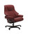 The Live Office chair in Maroon Paloma leather. 