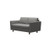 The Stressless Emma E350 2-Seat sofa in Silver Grey Paloma.