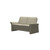 The Stressless Saga Low-Back Loveseat in Light Grey Paloma. The Stressless Saga Low-Back Loveseat in Light Grey Paloma.