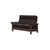 The Stressless Saga 2-Seat Highback sofa with Wood in Chocolate Paloma leather. 