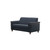 The Stressless Flora 2-seat sofa in Oxford Blue Paloma leather. 