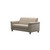 The Stressless Flora 2-Seat sofa in Mushroom Paloma with Walnut Stained wood. 