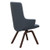 The back view of the Stressless Mint High-back dining room chair with arms and D200 wood legs.  The back view of the Stressless Mint High-back dining room chair with arms and D200 wood legs.
