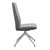 The side view of the Stressless Laurel High Back large dining room chair with no arms and D350 legs. 
