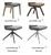 The Laurel Dining room chair Leg options. 