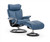 Sparrow Blue Paloma Leather shown on this Signature Series Stressless Magic Recliner by Ekornes.