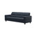 The Stressless Fiona sofa in Oxford Blue Paloma leather. 