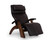 The Human Touch PC-600 Silhouette Perfect Chair in Espresso Leather with a Walnut base.