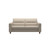 The Stressless Fiona 2.5 Seat sofa in Fog Paloma leather with Brown Stained legs. 