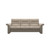 The Stressless Sapphire Low Back Sofa in Mushroom Paloma leather.  The Stressless Sapphire Low Back Sofa in Mushroom Paloma leather.